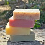 Essential Oil Soap | Festive Wrens | Geranium + Pink Clay